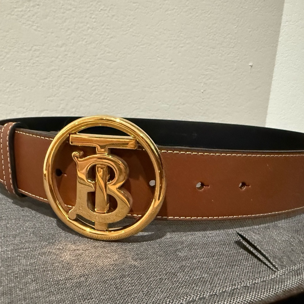 Burberry Brown Belt Bag with TB Gold Logo